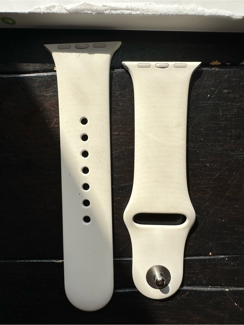 Official Apple Watch Sport Band 40mm Starlight (Cream) S/M Stainless Steel Pin